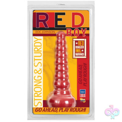 Doc Johnson Sex Toys - Red Boy - Red Ringer Anal Wand - Red