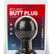 Doc Johnson Sex Toys - Round Butt Plug - Large - Black