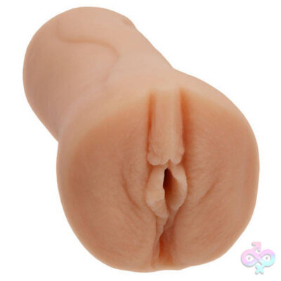 Signature Strokers Gabbie Carter Ultraskyn Pocket Pussy by Doc Johnson — beige handheld stroker