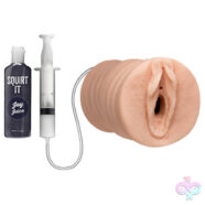 Doc Johnson Sex Toys - Squirt It - Squirting Pussy Stroker With Joy Juice - Vanilla