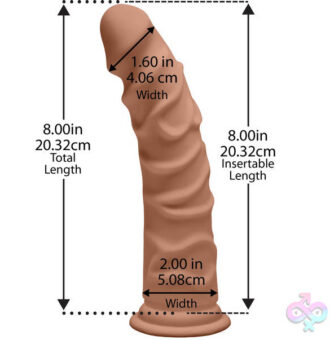 Doc Johnson Sex Toys - The D - Ragin' D 8 Inch - Caramel
