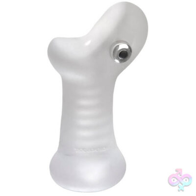 The Super Sucker Masturbator 2.0 Clear by Doc Johnson — vibrating UR3 stroker