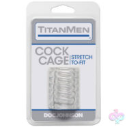 Doc Johnson Sex Toys - Titanmen Cock Cage - Clear