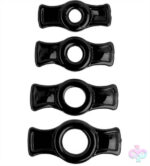 Doc Johnson Sex Toys - Titanmen Cock Ring Set - Black