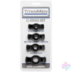 Doc Johnson Sex Toys - Titanmen Cock Ring Set - Black