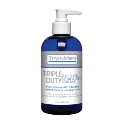 Duty Fist Fuck and Jack Off Cream by Doc Johnson — TitanMen Triple Duty 8 fl oz bulk