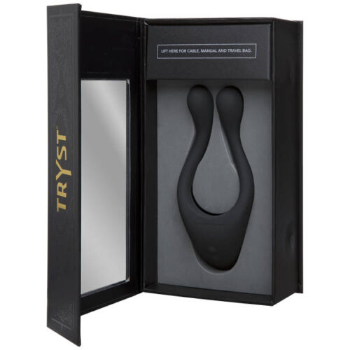 Doc Johnson Sex Toys - Tryst Multi Erogenous Zone Silicone Massager - Black