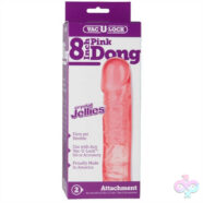 Doc Johnson Sex Toys - Vac-U-Lock 8 Inch Crystal Jellies Dong - Pink