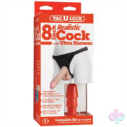 Doc Johnson Sex Toys - Vac-U-Lock 8-Inch Realistic Cock With Ultra  Harness