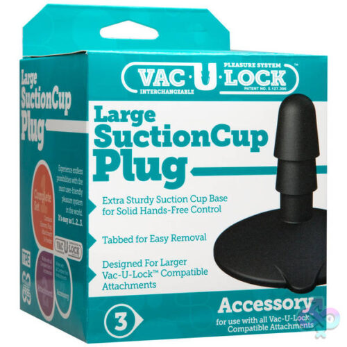 Doc Johnson Sex Toys - Vac-U-Lock Large Black Suction Cup Plug