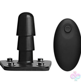 Doc Johnson Sex Toys - Vac-U-Lock - Vibrating Plug With Snaps & Wireless Remote - Black