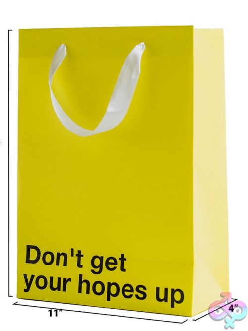 Don'T Get Your Hopes Up Gift Bag – Yellow - Image 3