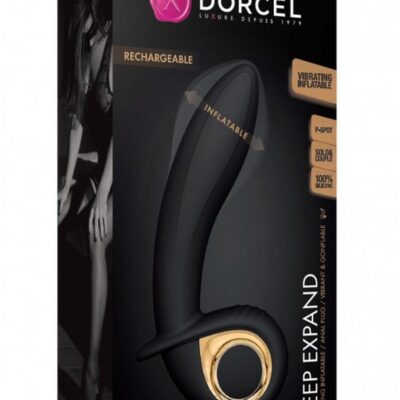 Dorcel Deep Expand black anal expander with ergonomic curve by Dorcel