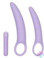 Vibrating Silicone Dilator Set of 2 – Purple - Image 2