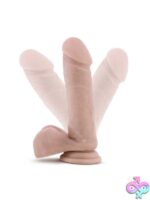Dr. Skin Plus - 8 Inch Posable Dildo With Balls - Vanilla