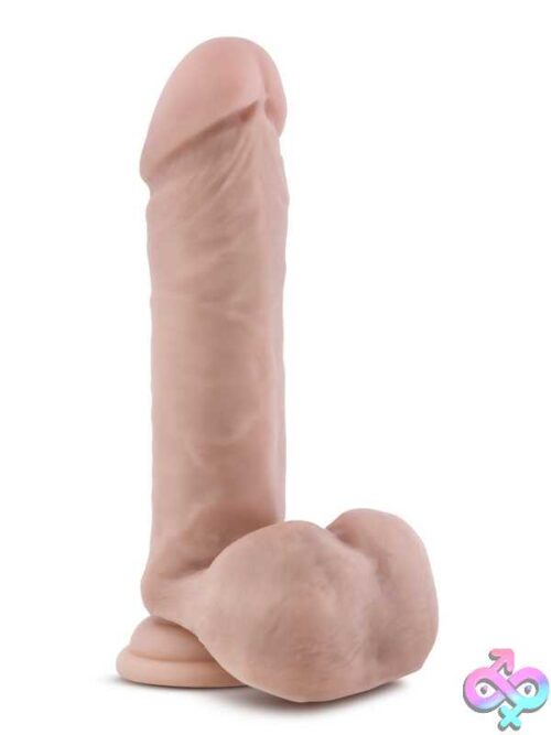 Dr. Skin Plus - 8 Inch Posable Dildo With Balls - Vanilla - Image 8