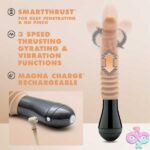 Dr. Skin Silicone - Dr. Knight - Thrusting Gyrating Vibrating Dildo - Beige - Image 7