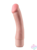 Beige Dr. Skin Silicone 7 Inch Vibrating Toy - Image 8
