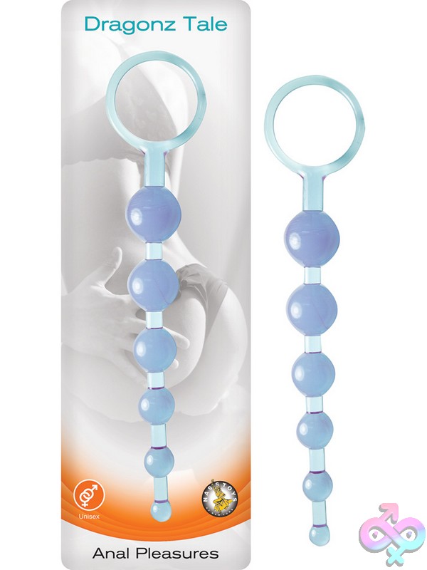 Discreet-Toys-Dragonz-Tale-Anal-Pleasures-Blue-Nu-Nw2963-1 Dragonz Tale Flexible Anal Beads In Blue And Purple On A Neutral Background