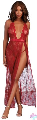 Gown, G-String - Small - Garnet - Image 2