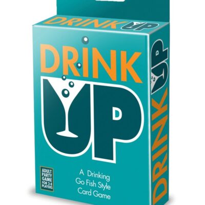 Drink Up Go Fish style adult drinking card game in blue by Little Genie
