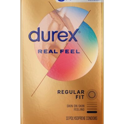 Durex Avanti Real Feel non-latex polyisoprene condoms 10-pack clear by Paradise Marketing