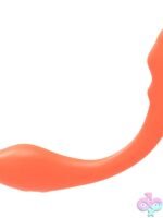 Bendable dual-head app-controlled couples vibrator in orange by Dyso