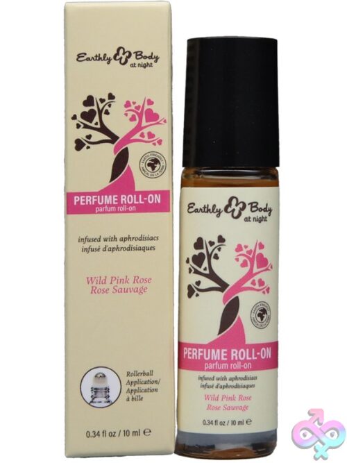 Earthly Body At Night Roll-On Perfume Aphrodisiac Collection Wild Pink Rose 0.34 Oz. - Image 2