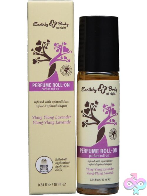 Earthly Body At Night Roll-On Perfume Aphrodisiac Collection Ylang Ylang Lavender 0.34 Oz. - Image 2