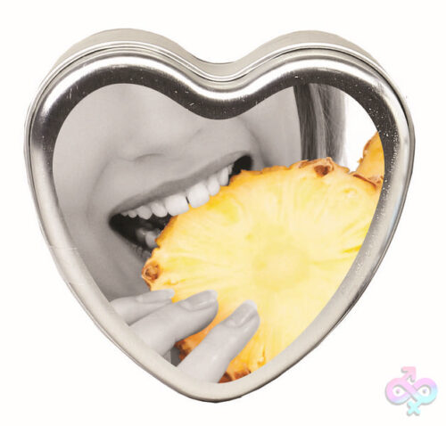 Earthly Body Sex Toys - Edible Heart Candle - Pineapple - 4oz