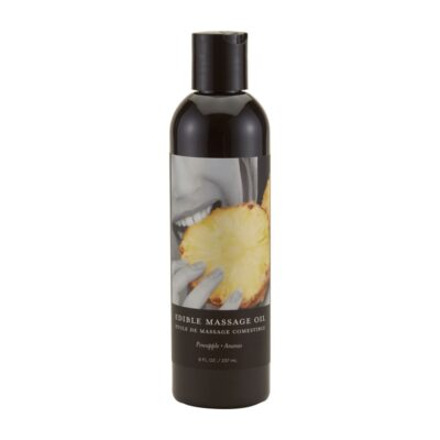 Edible Massage Oil 8 Oz Pineapple by Earthly Body — hemp seed blend with pineapple flavor