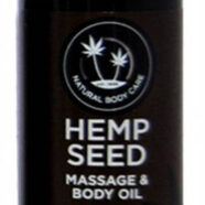 Earthly Body Sex Toys - Hemp Seed Massage Oil - 2 Fl. Oz. - Lavender