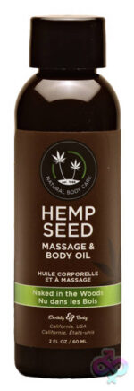 Massage oil that can be used as sex lube — Earthly Body Naked in the Woods Hemp Seed Body Oil 2oz EB-MAS222