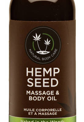 Massage oil that can be used as sex lube — Earthly Body Naked in the Woods Hemp Seed Body Oil 2oz EB-MAS222