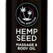 Earthly Body Sex Toys - Hemp Seed Massage Oil - 2 Fl. Oz. - Skinny Dip