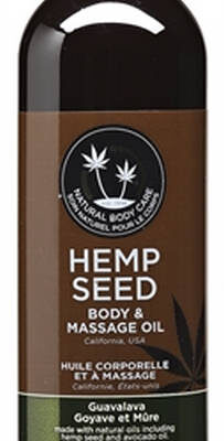 Hemp Seed Massage Oil 8 fl oz Guavalava by Earthly Body