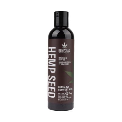 Hemp Seed Massage Oil 8 fl oz Guavalava by Earthly Body