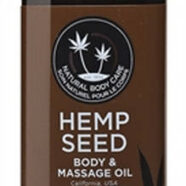 Earthly Body Sex Toys - Hemp Seed Massage Oil - 8 Fl. Oz. - Lavender
