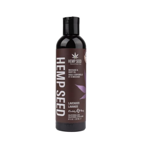 Hemp seed massage oil in lavender — hemp massage oil