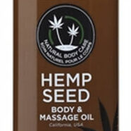 Earthly Body Sex Toys - Hemp Seed Massage Oil - 8 Fl. Oz. - Naked in the Woods