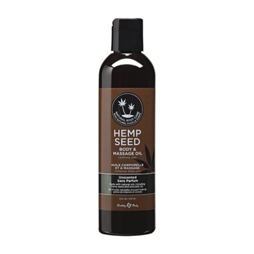 Unscented hemp seed massage oil — hemp massage oil