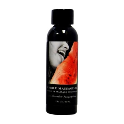 Juicy watermelon edible massage oil by Earthly Body — 2 fl oz bottle