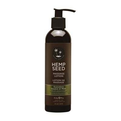 Massage Lotion Guavalava Hemp Seed and Argan Oil by Earthly Body 8 fl oz