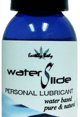 Lubelife water based personal lubricant Earthly Body Waterslide 1 Oz body-safe natural formula