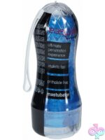 Easy Rider clear rounded case blue stroker by Shots Toys