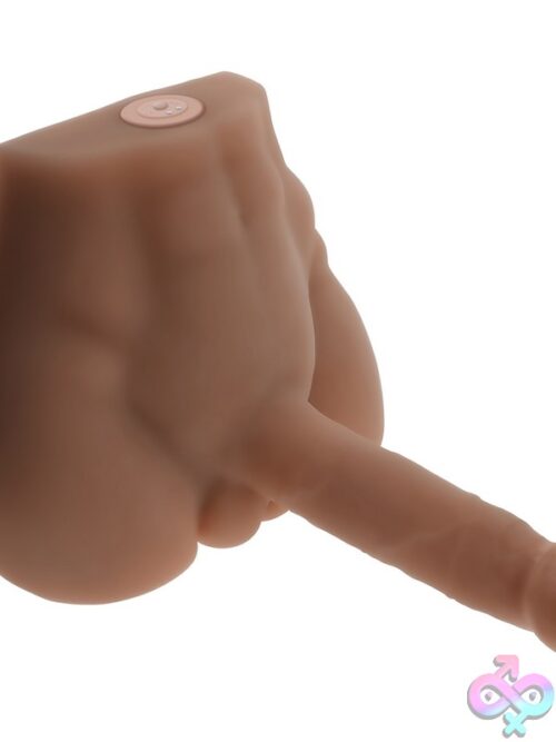 Easy Rider Dark Thrusting Vibrating Torso Toy – Brown - Image 3