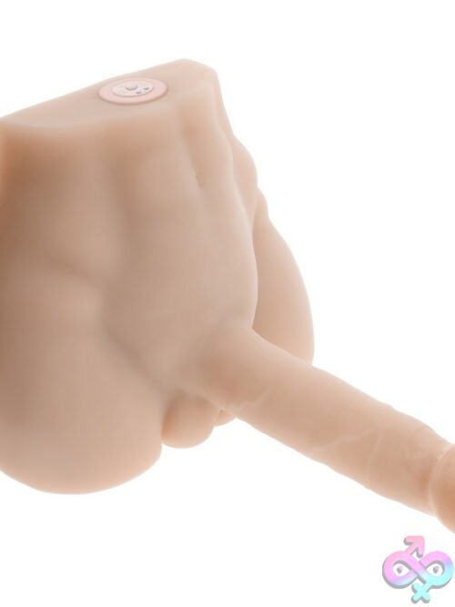 Easy Rider Light Thrusting Vibrating Torso Toy – Beige - Image 3