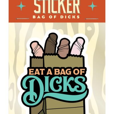 Large brown vinyl waterproof snarky sticker by Wood Rocket