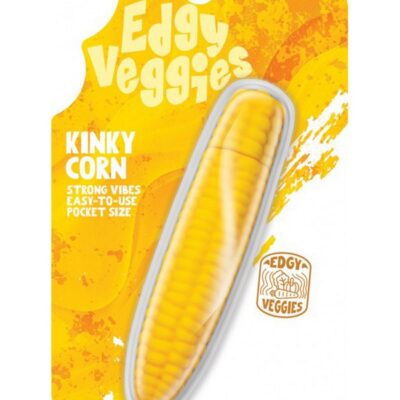 Yellow corn cob shaped mini vibrator by Hott Products