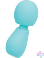 Turquoise Rechargeable Mini Wand Eeny by VeDO — compact waterproof silicone wand vibrator